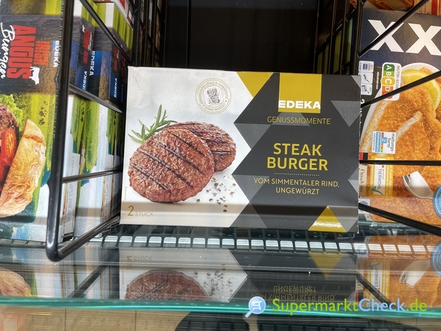 Foto von EDEKA Genussmomente Steak Burger vom Simmentaler Rind 