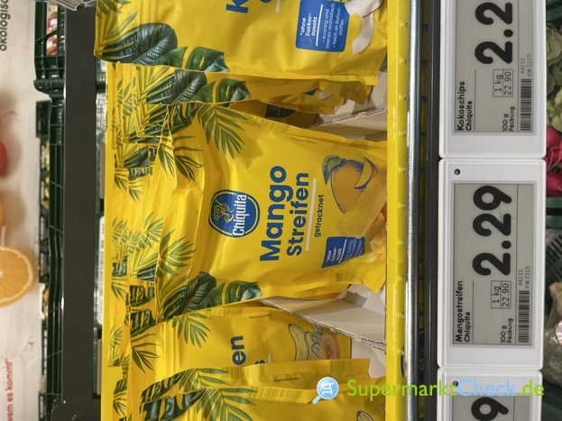 Foto von Chiquita Mango Streifen getrocknet 100g