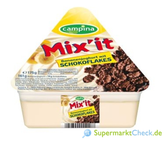 Foto von Campina Mix it Bananenjoghurt 