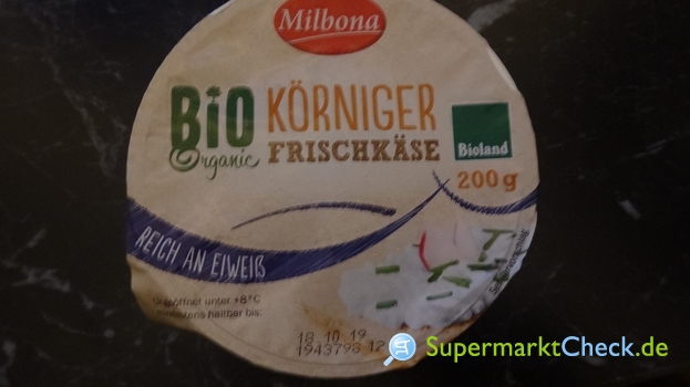 Kalorien Körniger Nutri-Score Frischkäse: Milbona Bio Preis, & Angebote,