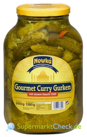 Foto von Nowka Gourmet Curry Gurken
