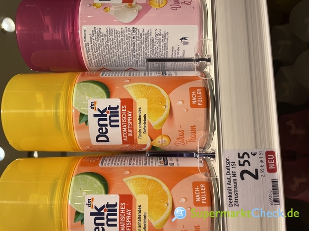 Foto von Denkmit Lufterfrischer Automatisches Duftspray Orangenzauber & Zitrone Nachfüller, 250 ml