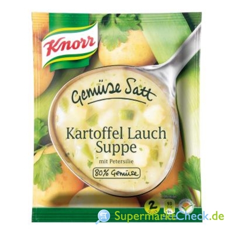 Foto von Knorr Gemüse satt Kartoffel Lauch Suppe 