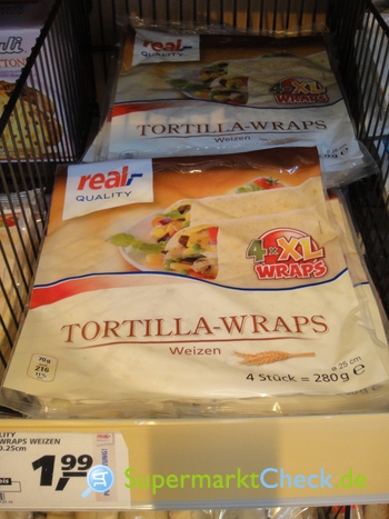 Foto von real Quality Tortilla Wraps Weizen XL