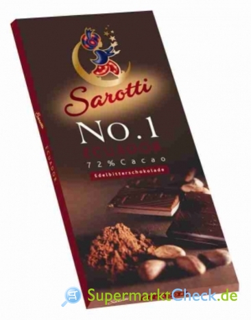 Foto von Sarotti No.1 Ecuador 72% Kakao Schokolade