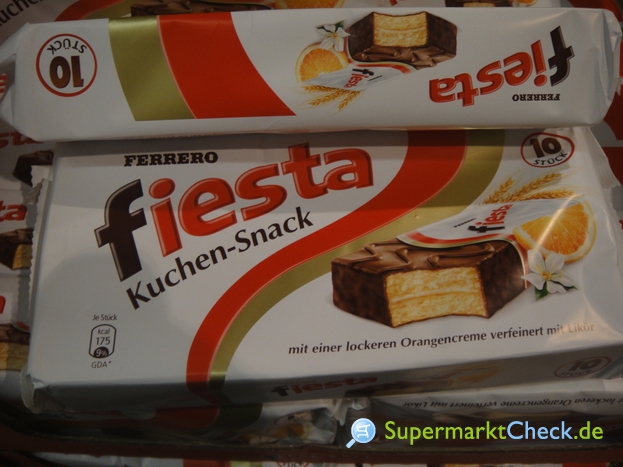 Foto von Ferrero Fiesta Kuchen Snack