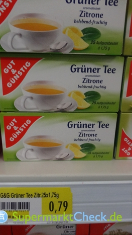 Foto von Gut & Günstig Grüner Tee Zitrone