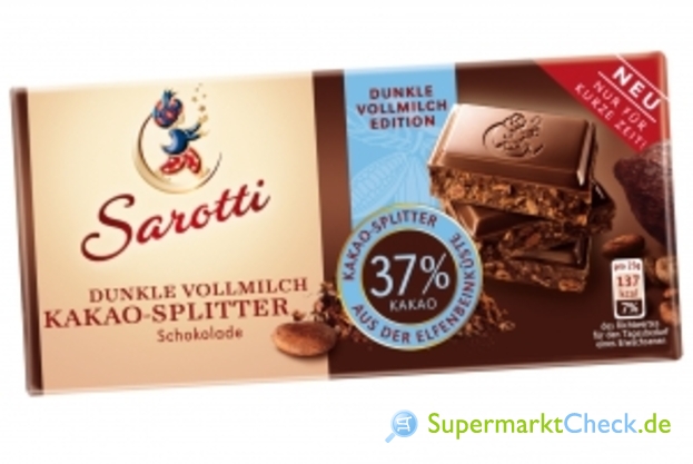 Foto von Sarotti Dunkle Vollmilch Kakao-Splitter Schokolade