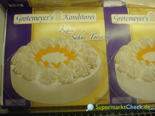 Foto von Grotemeyers Konditorei Käse-Sahne-Torte