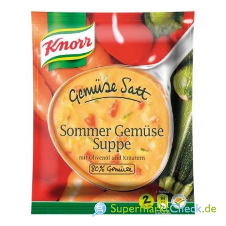 Foto von Knorr Gemüse satt Sommer Gemüse Suppe