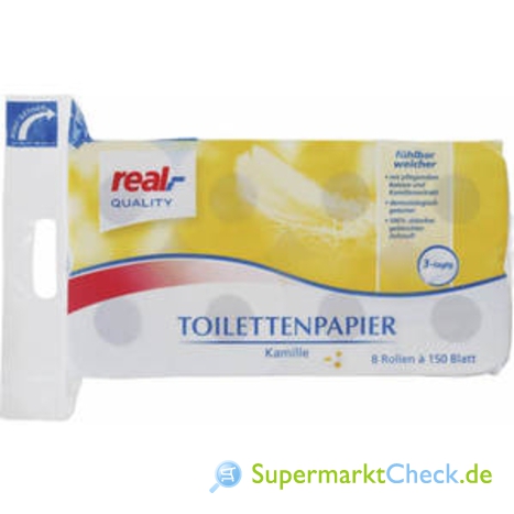 Foto von real Quality Toilettenpapier Kamille
