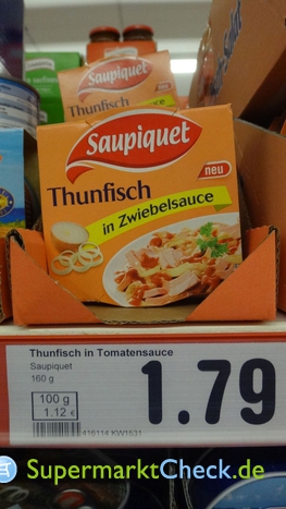 Foto von Saupiquet Thunfisch in Zwiebelsauce