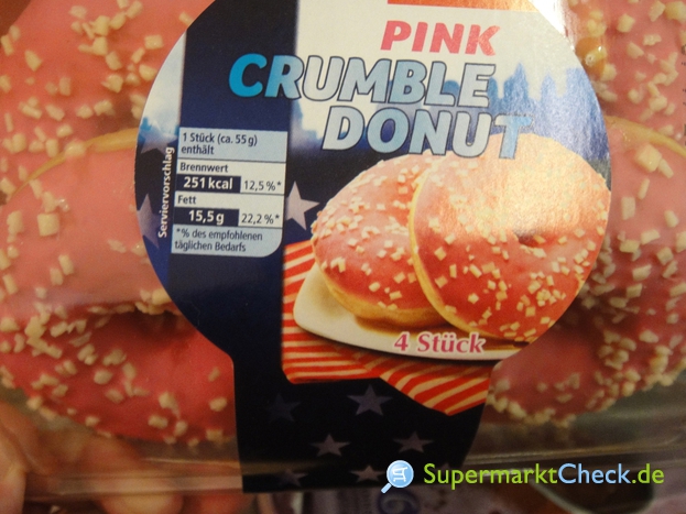 Foto von REWE Pink Crumble Donuts