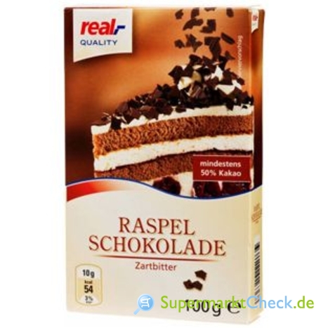 Foto von real Quality Raspel Schokolade 