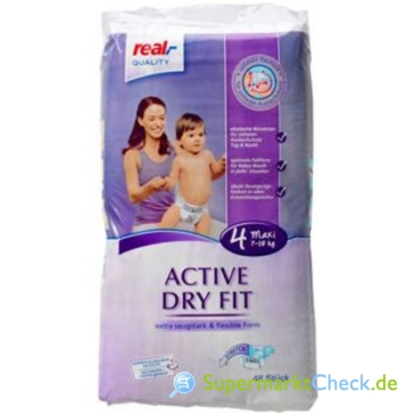 Foto von real Quality Activ Dry Fit Jumbo Maxi Höschenwindeln 