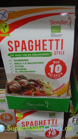 Foto von Slendier Pasta Spaghetti Style