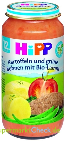 Foto von Hipp Kartoffeln und grüne Bohnen mit Bio-Lamm