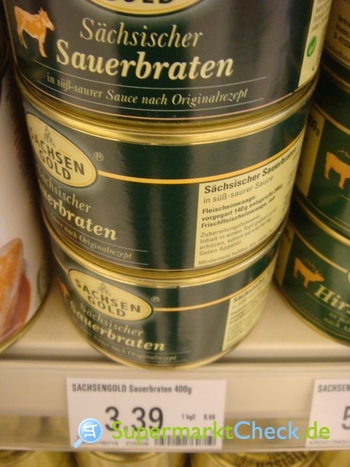Foto von Sachsen Gold Sächsischer Sauerbraten