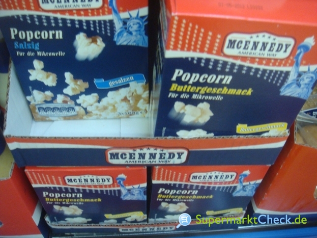 McEnnedy Mikrowellen Popcorn & Nutri-Score Preis, Kalorien Angebote, gesalzen