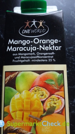 Foto von One World Mango Orange Maracuja Nektar