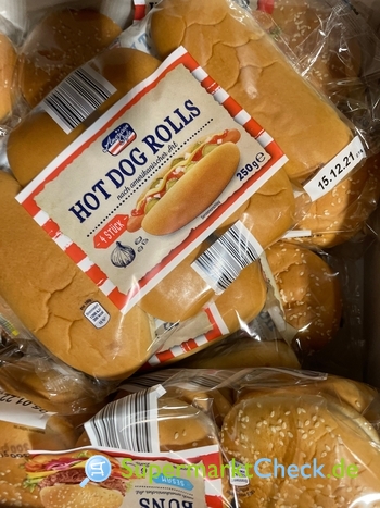 Foto von American Style Hot Dog Rolls 4er