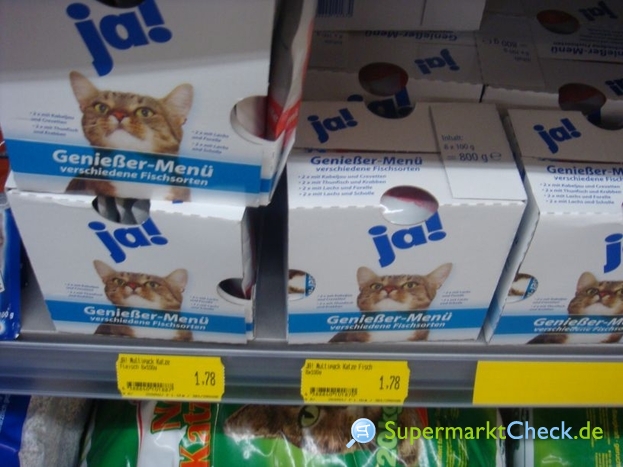 Foto von Ja! Katzennahrung Genießermenü Multipack 
