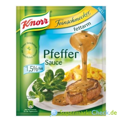Foto von Knorr Feinschmecker fettarm Pfeffer Sauce 1,5% Fett