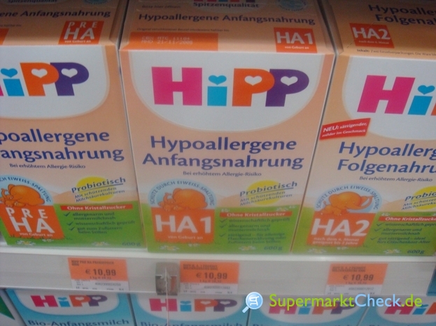 Foto von Hipp Hypoallergene Anfangsnahrung HA 1