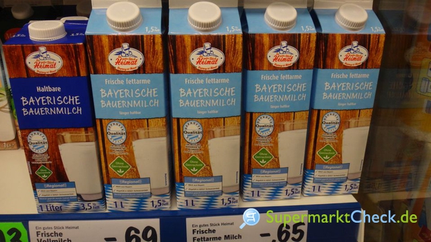 Foto von Ein gutes Stück Heimat Frische fettarme Bayerische Bauernmilch