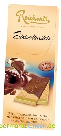 Foto von Reichardt Edelvollmilch Schokolade 32% Kakao