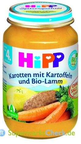 Foto von Hipp Karotten mit Kartoffeln und Bio-Lamm