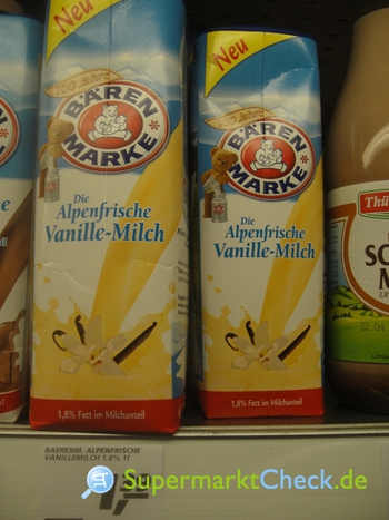 Foto von Bärenmarke Die Alpenfrische Vanille Milch