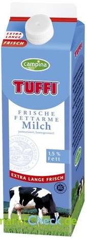 Foto von Tuffi Frische fettarme Milch 