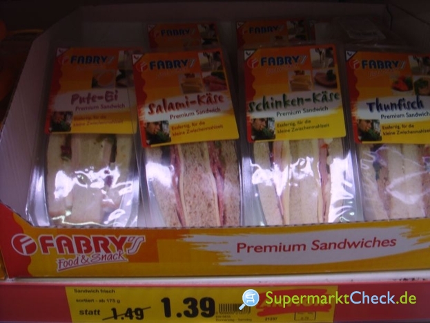 Foto von Fabrys Premium Sandwich