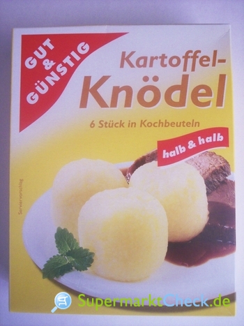 Foto von Gut & Günstig Kartoffel Knödel halb und halb