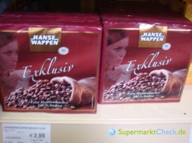 Foto von Hansewappen Exclusiv Gemahlener Röstkaffee