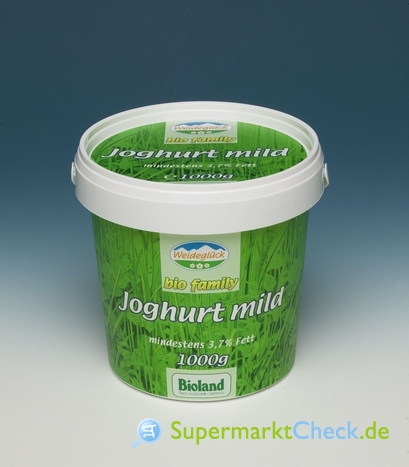 Foto von Weideglück bio family Joghurt mild 