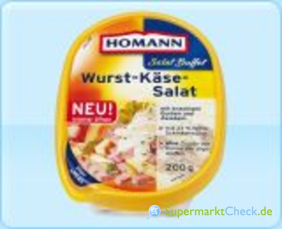 Foto von Homann Salat Buffet Wurst-Käse-Salat