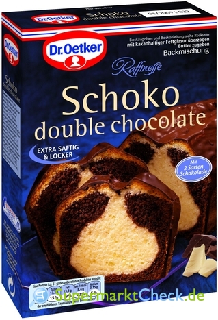 Foto von Dr. Oetker Schoko double chocolate Kuchen