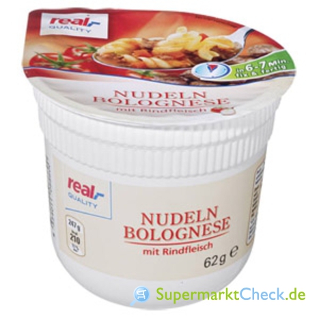 Foto von real Quality Nudeln Bolognese mit Rindfleisch