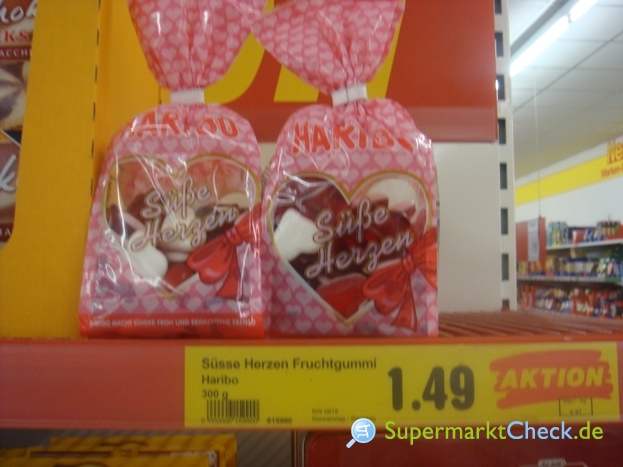 Haribo Süße Herzen: Preis, Angebote, Kalorien &amp; Nutri-Score