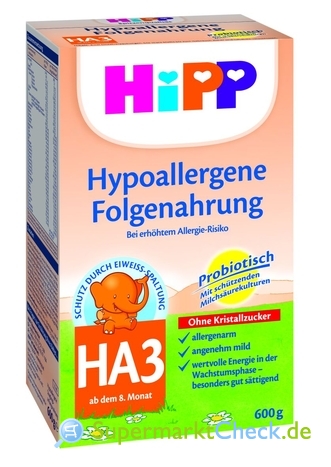 Foto von Hipp HA3 Hypoallergene Folgenahrung 