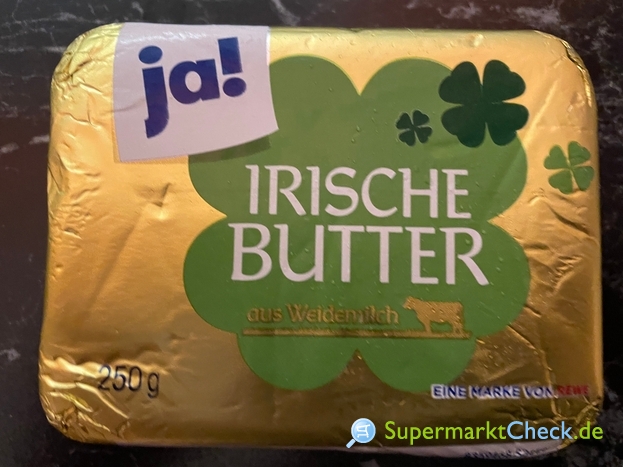 Foto von ja! Irische Butter aus Weidemilch 250g