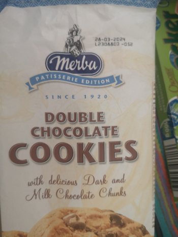 Foto von Merba Double Chocolate Cookies 200g