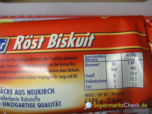 Neukircher Zwieback Röst Biskuit: Preis, Angebote, Kalorien &amp; Nutri-Score