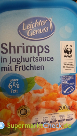 Foto von Leichter Genuss Shrimps in Joghurtsauce mit Früchten