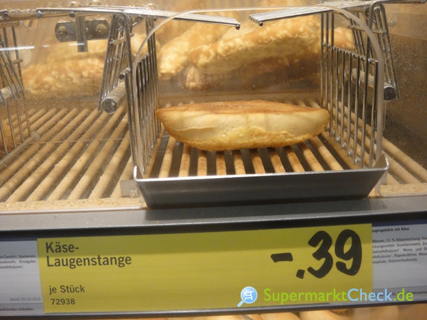 Nutri-Score Kalorien Preis, Angebote, Laugenstange: Käse &
