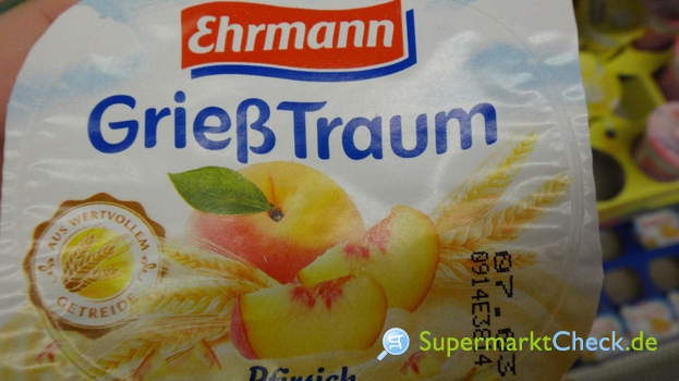 Ehrmann Grieß Traum Pfirsich: Preis, Angebote, Kalorien &amp; Nutri-Score