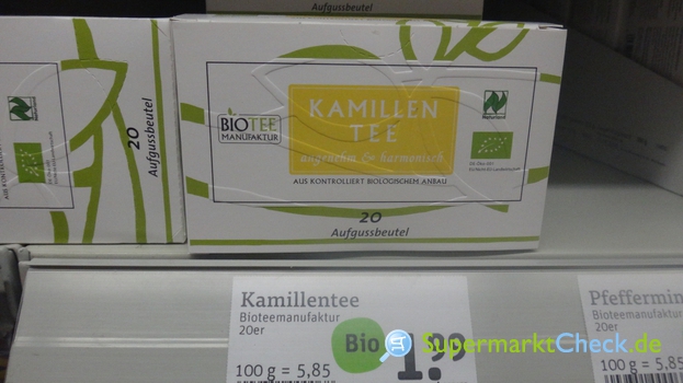 Foto von Bio Tee Manufaktur Kamillentee
