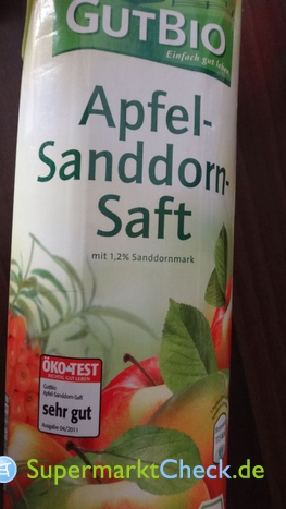 Foto von Gut Bio Apfel-Sanddorn-Saft 